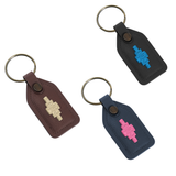 Chapa Tag Keyring - Tan Leather