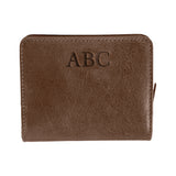 Nena Zipped Purse - Black Leather