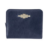 Nena Zipped Purse - Navy Leather