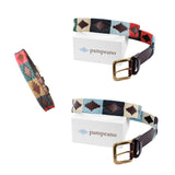 Auswahl aus 2 beliebigen Pampeano-Ledergürteln und einem Hundehalsband - Geschenkpaket