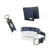 Auswahl zwischen einem beliebigen Pampeano-Gürtel, einer Lederbrieftasche und einem Schlüsselanhänger – Geschenkpaket