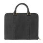 'Clara' Briefcase - Black Leather - pampeano UK