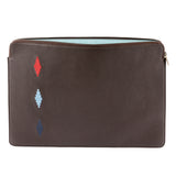 Folio-Laptoptasche - Braunes Leder