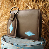 'Moneda' Coin Wallet - Brown Leather - pampeano UK
