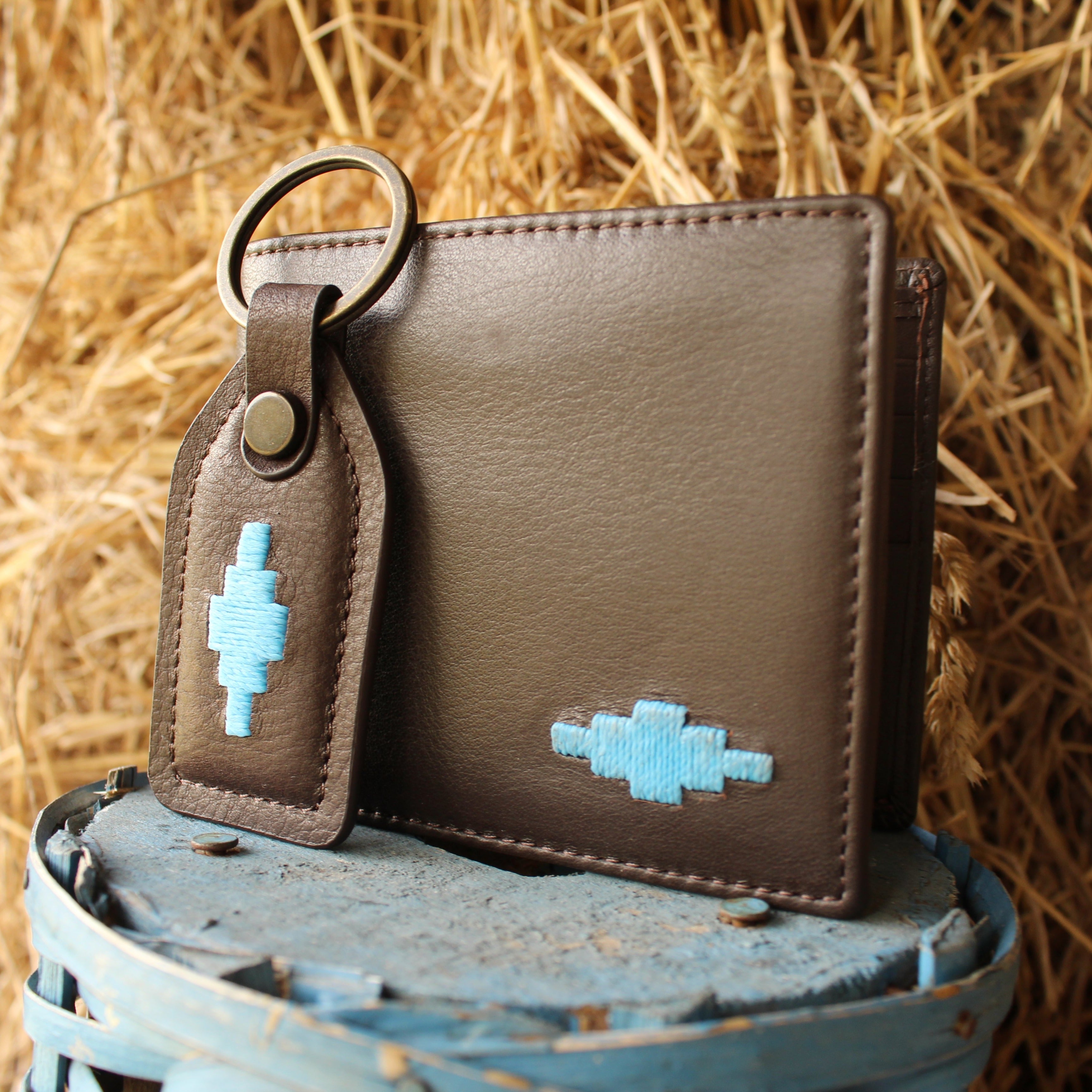 'Moneda' Coin Wallet - Brown Leather - pampeano UK