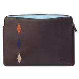 Folio-Laptoptasche – Hellbraunes Leder