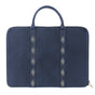 'Empresario' Briefcase - Navy Leather - pampeano UK
