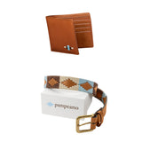 Auswahl zwischen einem beliebigen Pampeano-Gürtel und einer Lederbrieftasche - Geschenkpaket