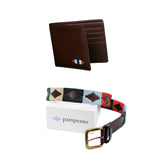 Auswahl zwischen einem beliebigen Pampeano-Gürtel und einer Lederbrieftasche - Geschenkpaket