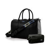 Auswahl an Kulturbeuteln und Reisetaschen aus Leder von Varon – Geschenkpaket