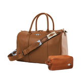 Auswahl an Kulturbeuteln und Reisetaschen aus Leder von Varon – Geschenkpaket