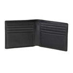 'Dinero' Card Wallet - Black Leather - pampeano UK