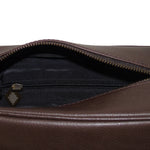 'Hombre' Washbag - Brown Leather - pampeano UK