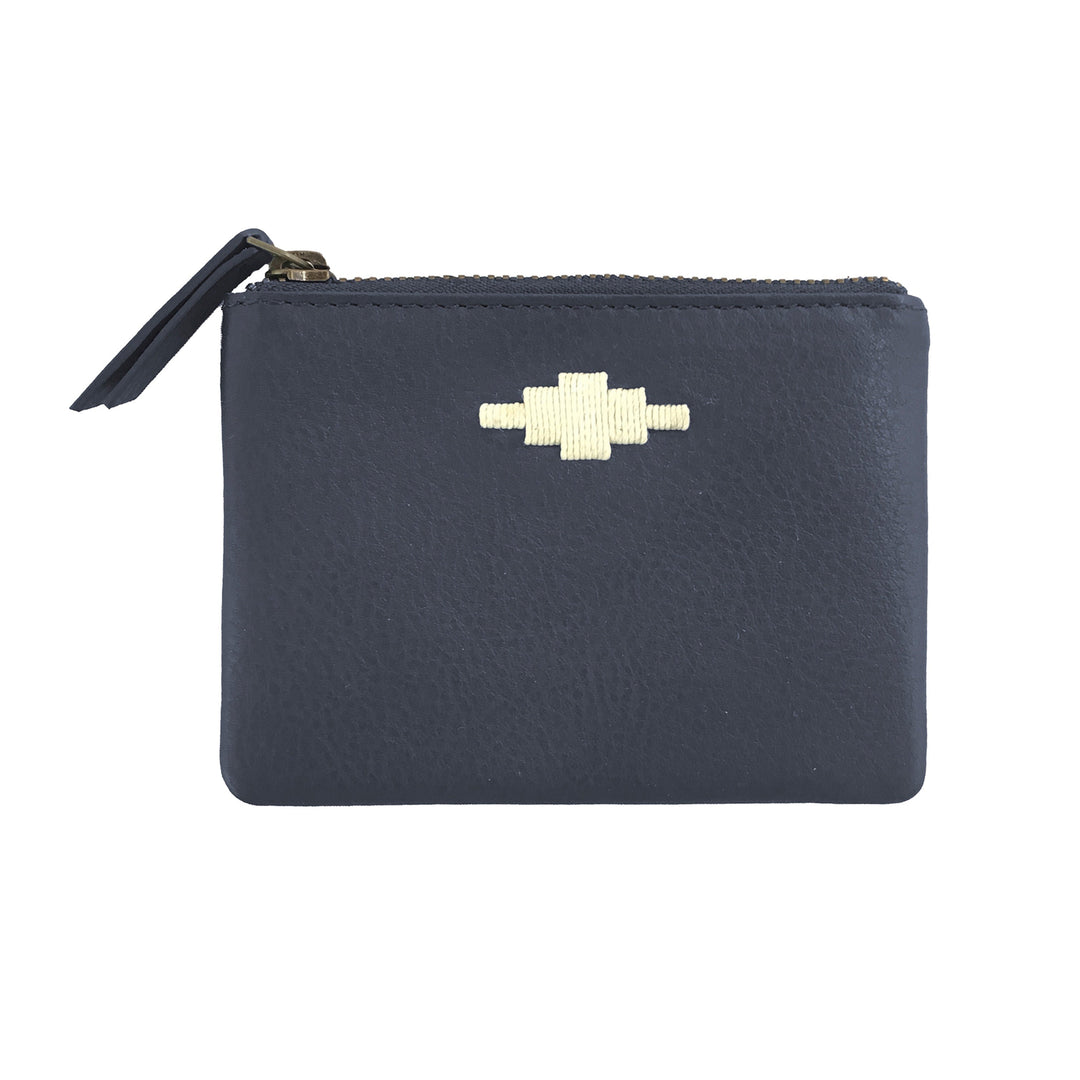 Cambio' Pouch Purse - Navy Leather - pampeano UK