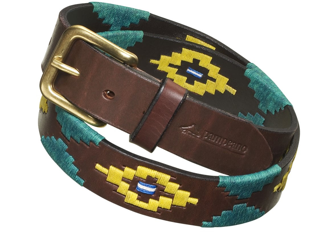 Celebrate Rio with the Brazil flag polo belt
