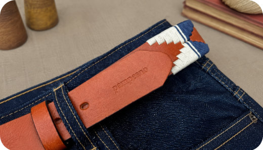 how pampeano belt width changes the way men's trousers look