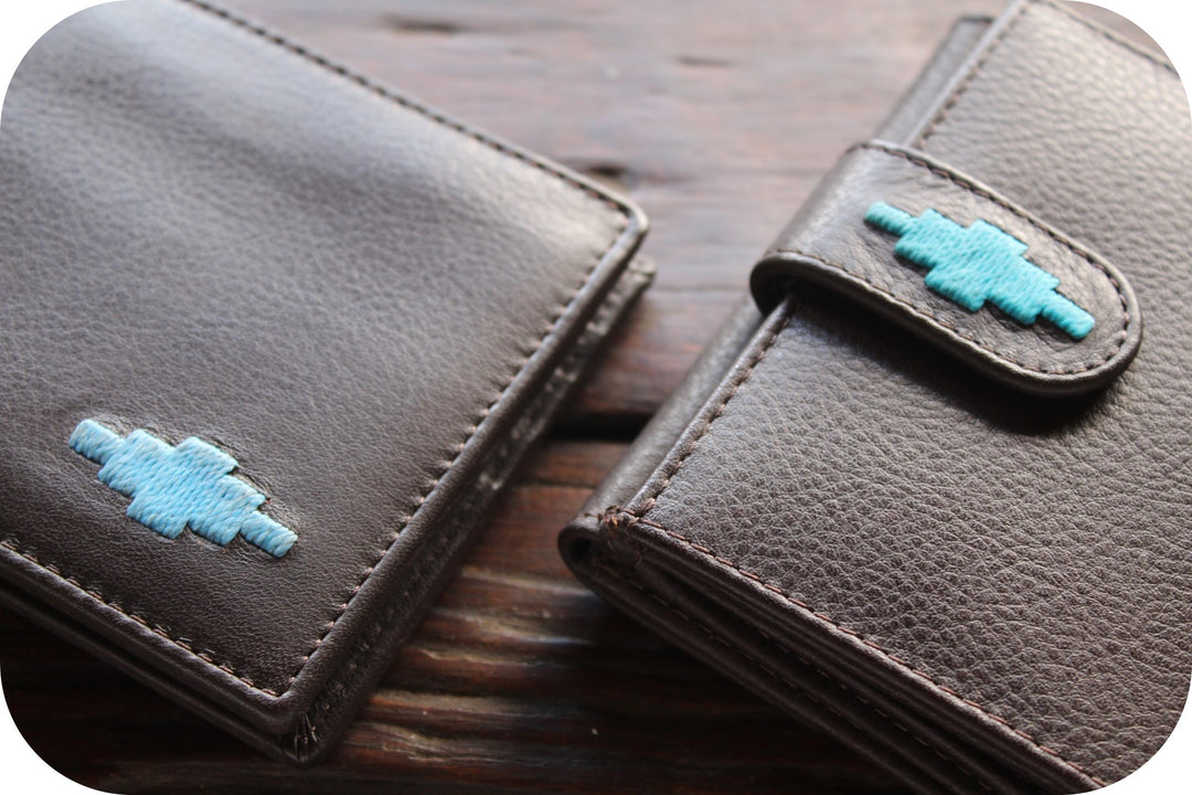 two leather pampeano wallets
