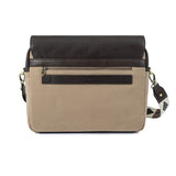 Entregar Messenger Bag - Brown Leather and Sand Canvas