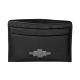 Rombo Card Slip - Black Leather