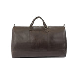 Traje Holdall - Brown Leather with Cream Stitching