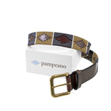 Valgfritt pampeano-skinnbelte og valgfri stor lerretsreiseveske - gavepakke