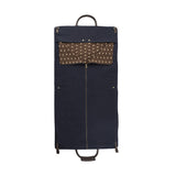 Traje Suit Cover - Brown Leather and Navy Canvas