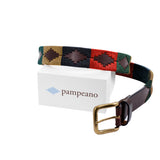 any leather belt box and three belts