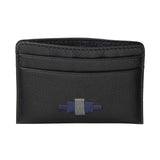 Rombo Card Slip - Black Leather