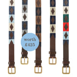 Auswahl aus 5 beliebigen Pampeano-Ledergürteln - Geschenkpaket