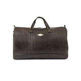 Traje Holdall - Brown Leather with Cream Stitching
