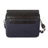 Entregar Messenger Bag - Brown Leather and Navy Canvas