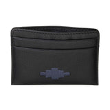Rombo Card Slip - Black Leather