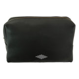 Kulturtasche - Schwarzes Leder