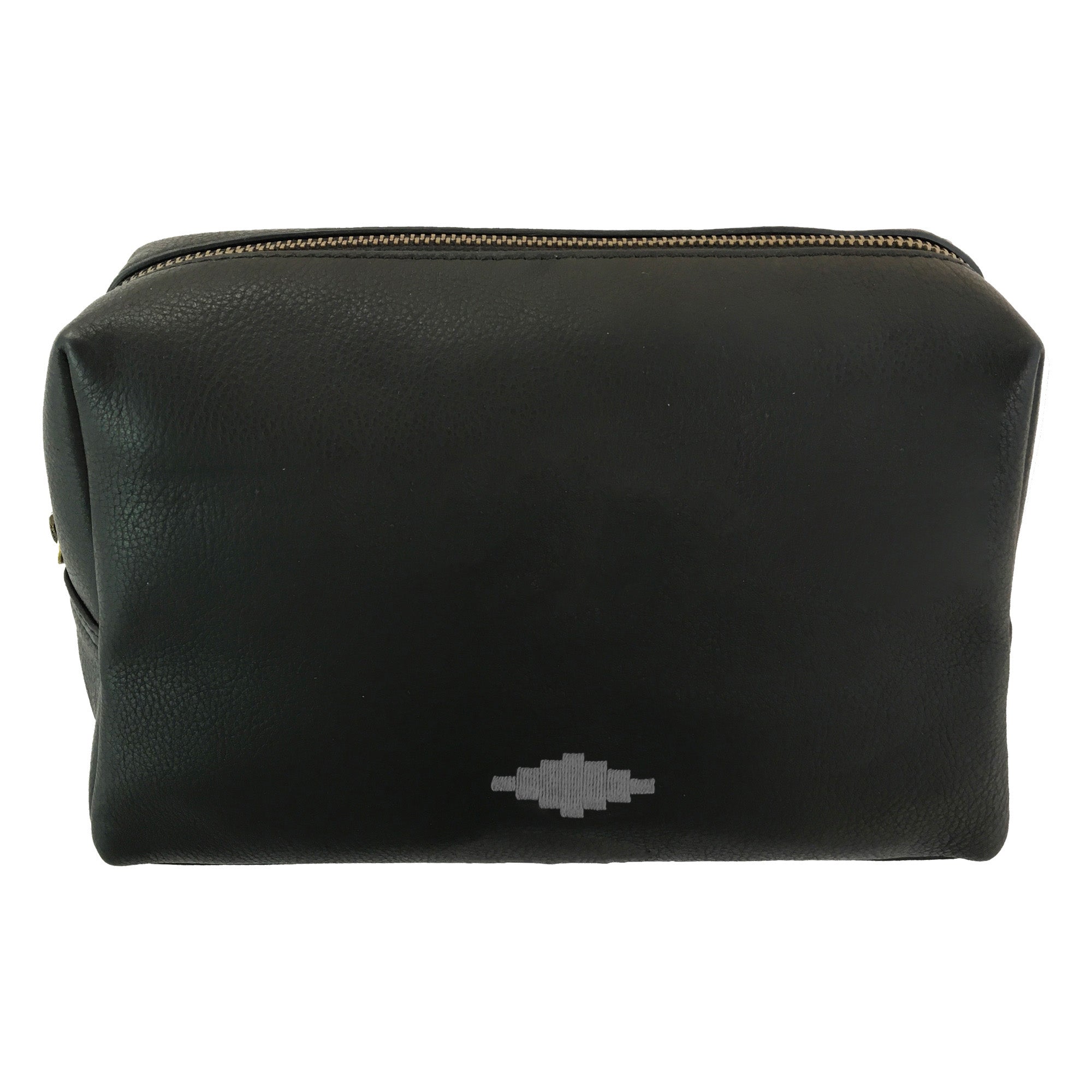 Kulturtasche - Schwarzes Leder