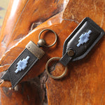 'Juntos' Origami Keyring - Black Leather - pampeano UK