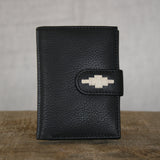 'Exito' Bifold Purse - Black Leather - pampeano UK