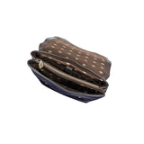 Mochila-Rucksack – Braunes Leder mit marineblauem Canvas
