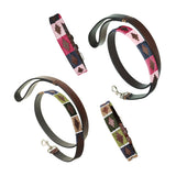 any 2 leather dog collars and 2 leads