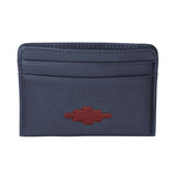 Rombo Card Slip - Navy Leather