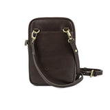 Estuche Sling Bag - Brown Leather with Cream Stitching