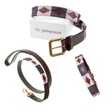 Auswahl zwischen einem beliebigen Pampeano-Ledergürtel, Hundehalsband und einer Leine - Geschenkpaket