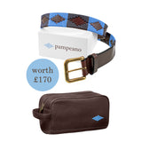 Choice of Any pampeano belt and Any Leather Washbag - Gift Package