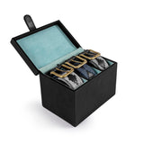 pampeano Three Belt Box -  Black Leather