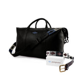 Valgfritt pampeano-skinnbelte og stor reiseveske i skinn – gavepakke