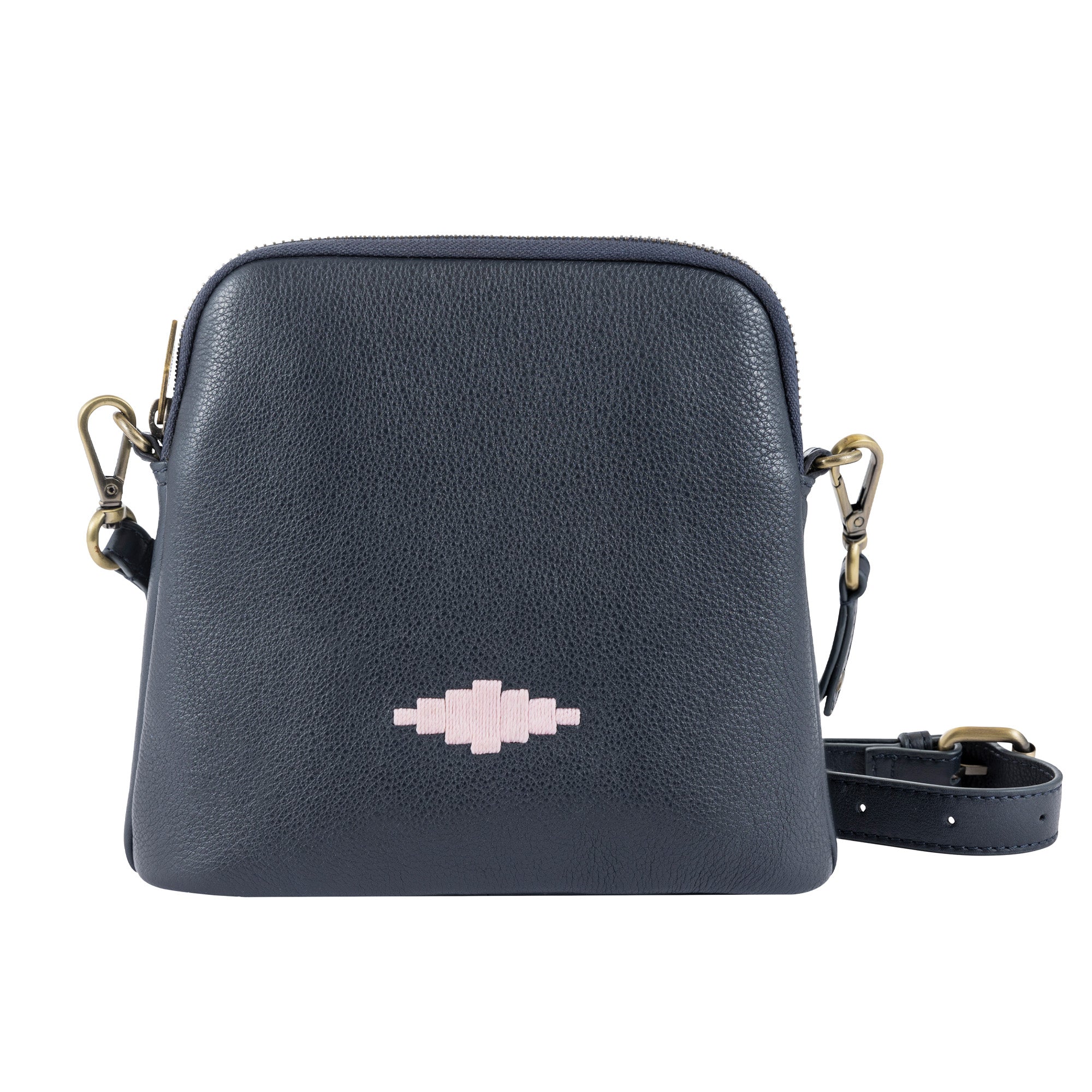 Belleza Crossbody Bag - Navy Leather