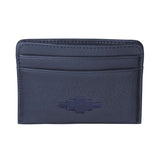 Rombo Card Slip - Navy Leather