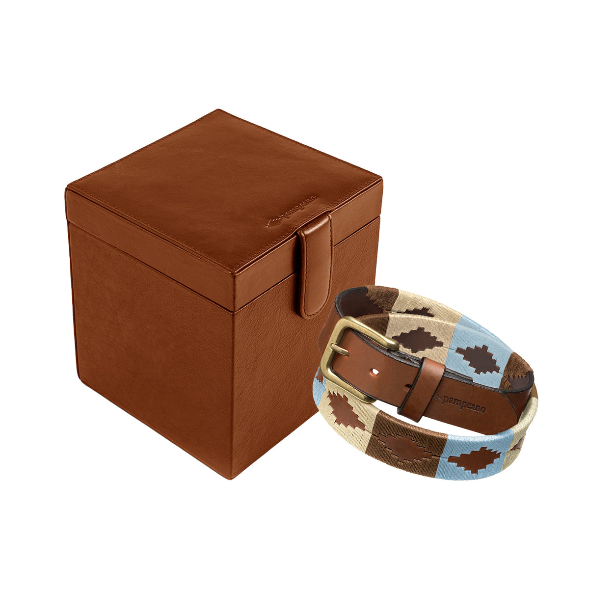 any leather belt box two belts