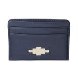 Rombo Card Slip - Navy Leather