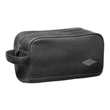 Hombre washbag - black leather