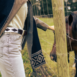Azteca Wool Scarf - Grey